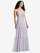Alt View 1 Thumbnail - Moondance Drawstring Bodice Gathered Tie Open-Back Maxi Dress with Tiered Skirt