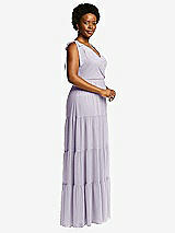 Alt View 2 Thumbnail - Moondance Bow-Shoulder Faux Wrap Maxi Dress with Tiered Skirt