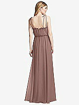 Rear View Thumbnail - Sienna Skinny Tie-Shoulder Ruffle-Trimmed Blouson Maxi Dress