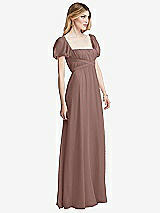 Side View Thumbnail - Sienna Regency Empire Waist Puff Sleeve Chiffon Maxi Dress