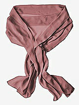 Rear View Thumbnail - Rosewood Lux Chiffon Stole