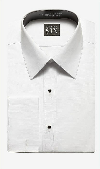 plain front tuxedo shirt