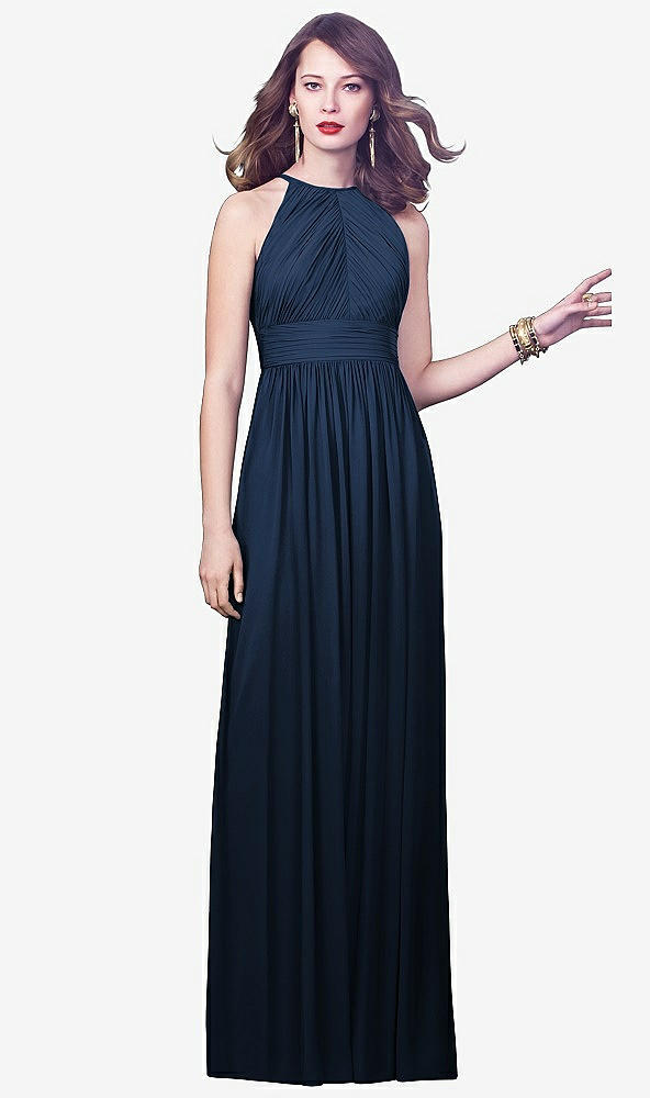 Front View - Midnight Navy Dessy Collection Style 2918