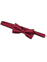 Rear View Thumbnail - Burgundy Classic Yarn-Dyed Bow Ties by After Six