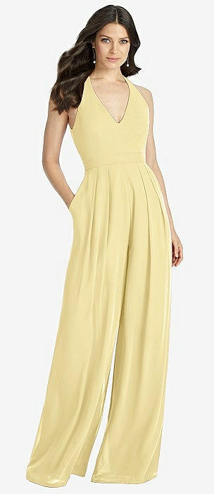 yellow bridesmaid jumpsuit