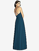 Rear View Thumbnail - Atlantic Blue Criss Cross Back A-Line Maxi Dress
