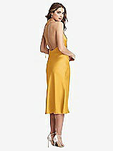 Rear View Thumbnail - NYC Yellow Cowl-Neck Convertible Midi Slip Dress - Piper