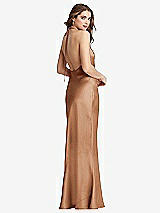 Front View Thumbnail - Toffee Cowl-Neck Convertible Maxi Slip Dress - Reese