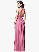 Rear View Thumbnail - Orchid Pink Ruched Halter Open-Back Maxi Dress - Jada