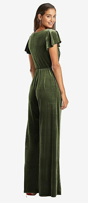 olive green formal jumpsuit