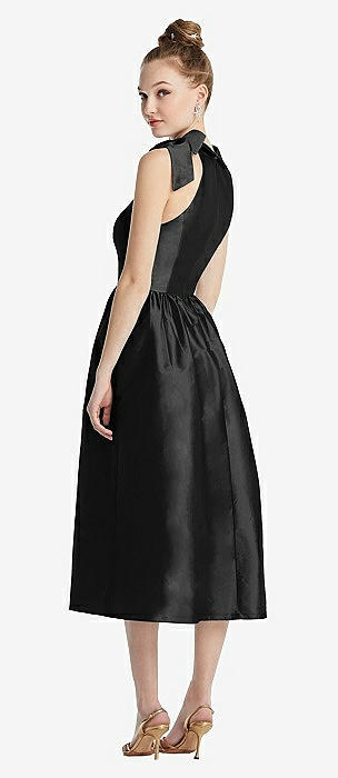 Black Peau De Soie Bridesmaid Dresses