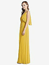 Alt View 2 Thumbnail - Marigold Convertible Cold-Shoulder Draped Wrap Maxi Dress