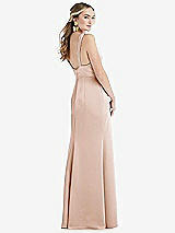 Rear View Thumbnail - Cameo Twist Strap Maxi Slip Dress with Front Slit - Neve