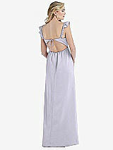 Rear View Thumbnail - Silver Dove Ruffled Sleeve Tie-Back Maxi Dress