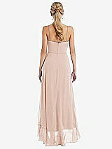 Rear View Thumbnail - Cameo Scoop Neck Ruffle-Trimmed High Low Maxi Dress