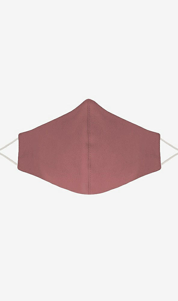 Front View - Rosewood Soft Jersey Reusable Face Mask