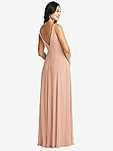 Rear View Thumbnail - Pale Peach Bella Bridesmaids Dress BB131
