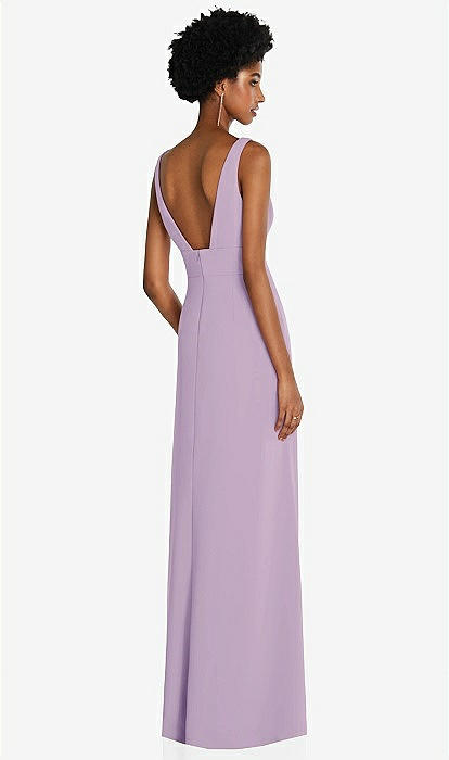 purple bridesmaid dresses with pockets