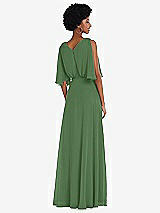 Alt View 3 Thumbnail - Vineyard Green V-Neck Split Sleeve Blouson Bodice Maxi Dress