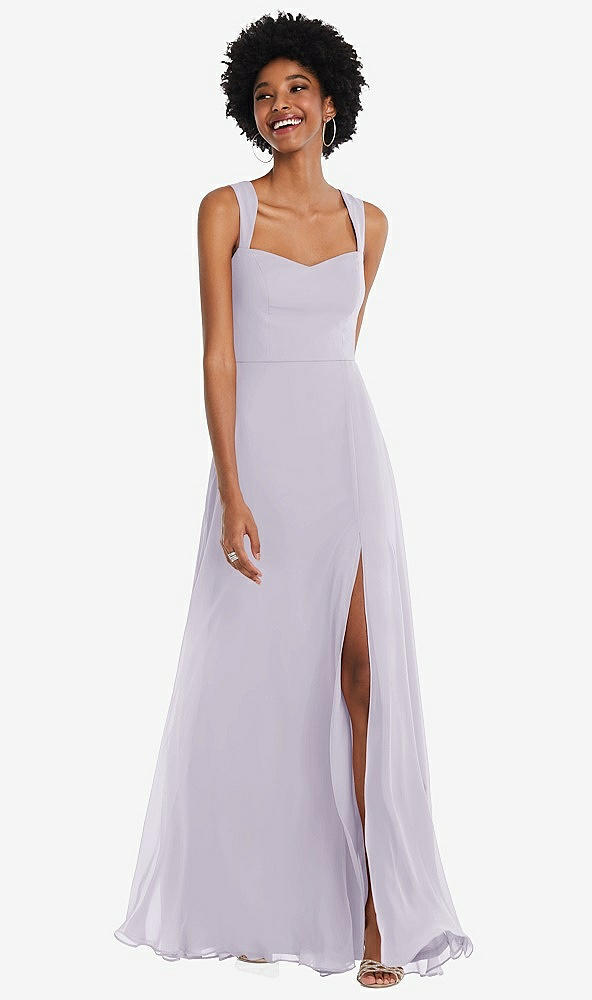 Front View - Moondance Contoured Wide Strap Sweetheart Maxi Dress