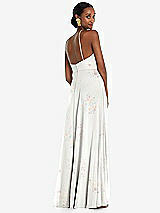 Rear View Thumbnail - Spring Fling Diamond Halter Maxi Dress with Adjustable Straps