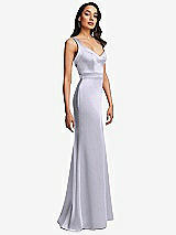 Side View Thumbnail - Silver Dove Framed Bodice Criss Criss Open Back A-Line Maxi Dress