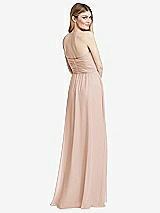 Rear View Thumbnail - Cameo Shirred Bodice Strapless Chiffon Maxi Dress with Optional Straps