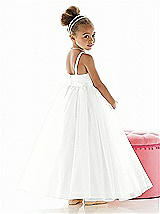 Rear View Thumbnail - White Flower Girl Dress FL4020