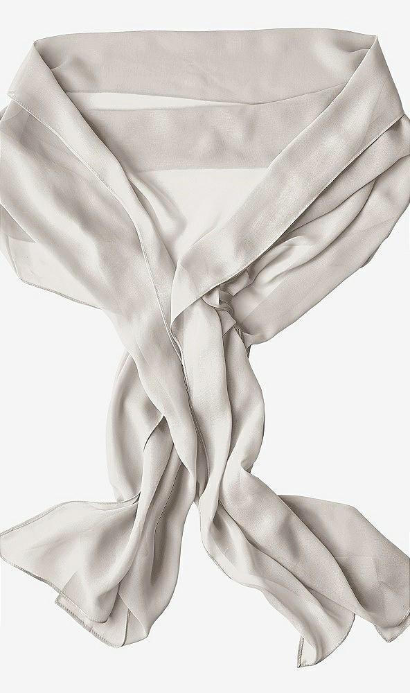 Back View - Oyster Lux Chiffon Stole