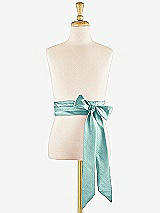 Front View Thumbnail - Seaside Dupioni Flower Girl Sash