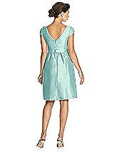 Rear View Thumbnail - Seaside Alfred Sung Cap Sleeve Cocktail Dress D568 