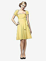 Front View Thumbnail - Buttercup Twist Wrap Convertible Mini Dress