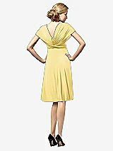 Rear View Thumbnail - Buttercup Twist Wrap Convertible Mini Dress
