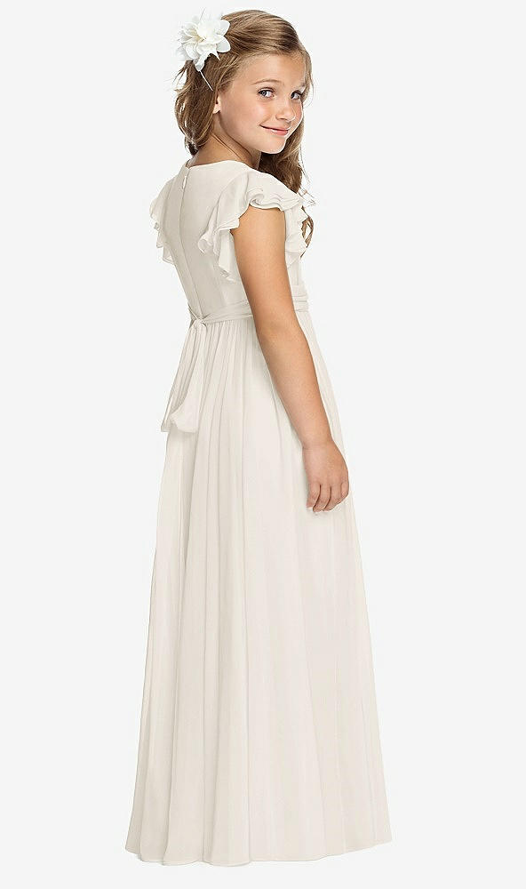 Back View - Ivory Flower Girl Dress FL4038