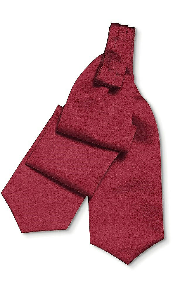 Back View - Claret Yarn-Dyed Cravats by After Six