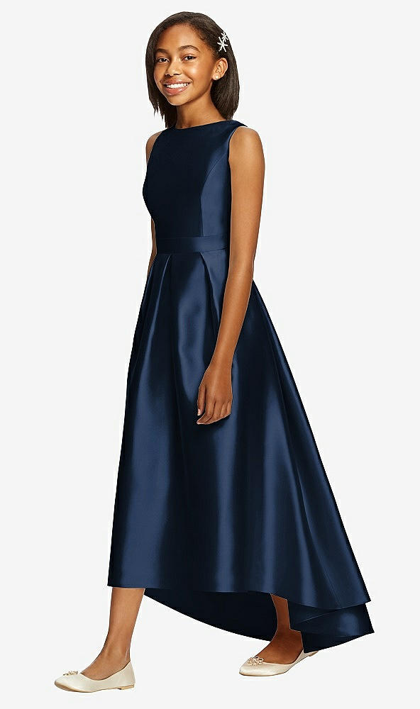 Front View - Midnight Navy Dessy Collection Junior Bridesmaid JR534