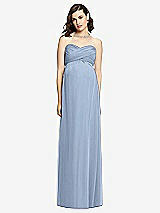 Front View Thumbnail - Cloudy Draped Bodice Strapless Maternity Dress