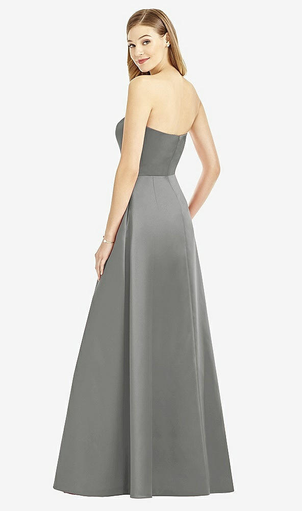Back View - Charcoal Gray After Six Bridesmaid Dress 6755