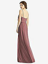 Rear View Thumbnail - Rosewood V-Neck Blouson Bodice Chiffon Maxi Dress