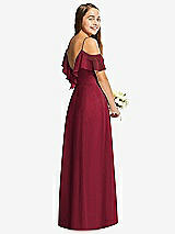 Rear View Thumbnail - Burgundy Dessy Collection Junior Bridesmaid Dress JR548