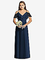 Front View Thumbnail - Midnight Navy Dessy Collection Junior Bridesmaid Dress JR548