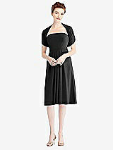 Alt View 1 Thumbnail - Black Loop Convertible Midi Dress