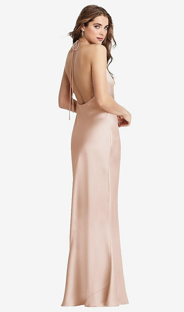 Front View - Cameo Cowl-Neck Convertible Maxi Slip Dress - Reese
