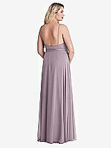 Alt View 2 Thumbnail - Lilac Dusk Chiffon Maxi Wrap Dress with Sash - Cora