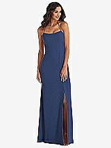 Front View Thumbnail - Sailor Spaghetti Strap Tie Halter Backless Trumpet Gown