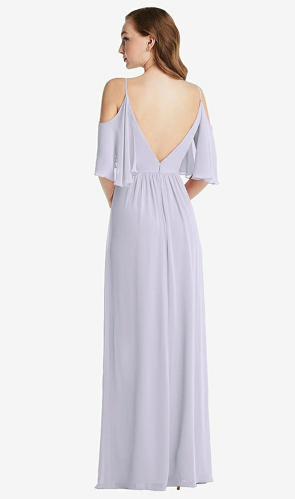 Back View - Silver Dove Convertible Cold-Shoulder Draped Wrap Maxi Dress