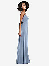 Side View Thumbnail - Cloudy Tie-Back Cutout Maxi Dress with Front Slit