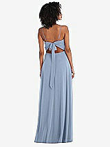Rear View Thumbnail - Cloudy Tie-Back Cutout Maxi Dress with Front Slit