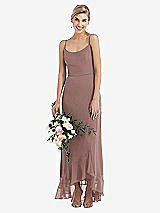 Alt View 1 Thumbnail - Sienna Scoop Neck Ruffle-Trimmed High Low Maxi Dress