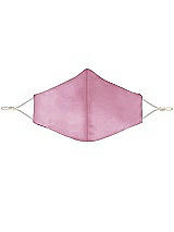 Front View Thumbnail - Powder Pink Lux Charmeuse Reusable Face Mask